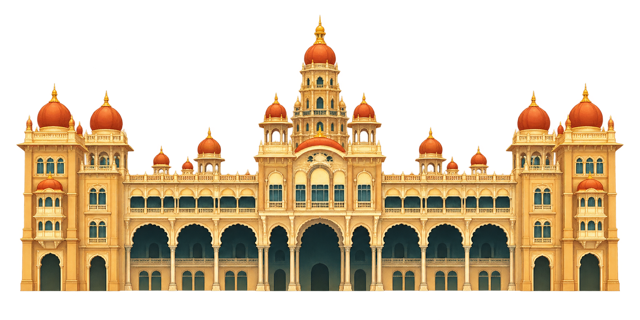 Mysore Palace marking progress on the learning path